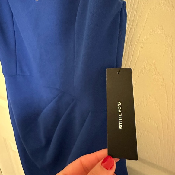 FOREVER YOUR GIRL ROYAL BLUE BODYCON DRESS LULUS - Picture 4 of 5